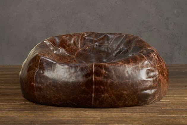 Distressed-Leather-Bean-Bag-Chair-For-the-Bachelor-1