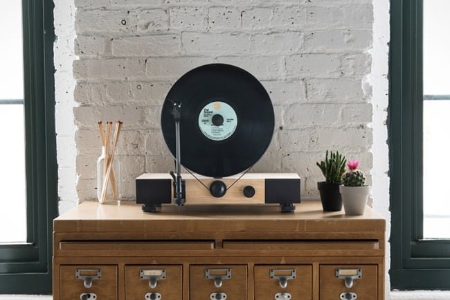 Floating Record Vertical Turntable 8