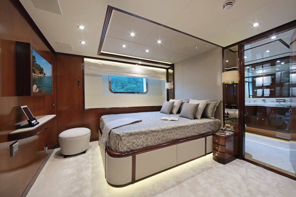 50M Benetti Vica Superyacht Cabin