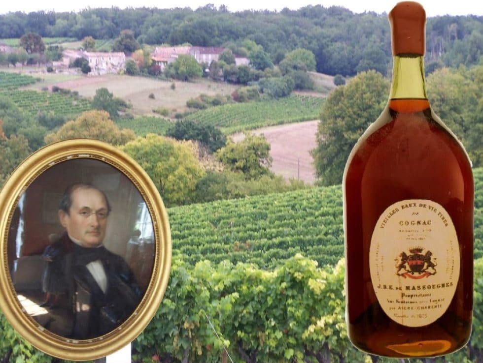 Bottle of Massougnes Cognac