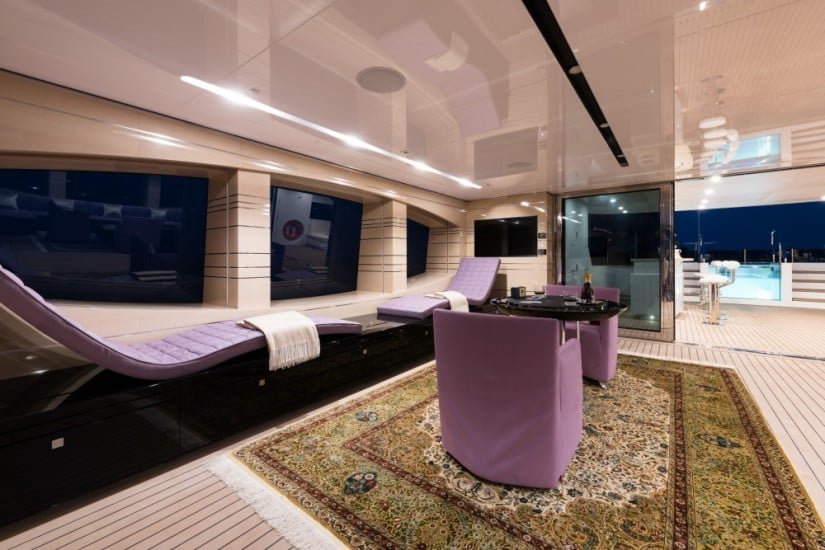 Majestic Irimari Superyacht Lounge Area