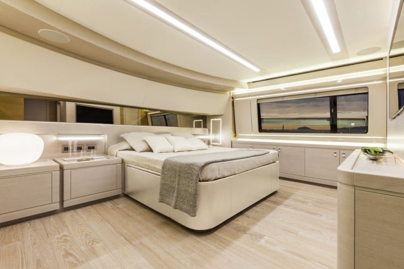 Navetta 28 Luxury Yacht by Custom Line Guest Cabin