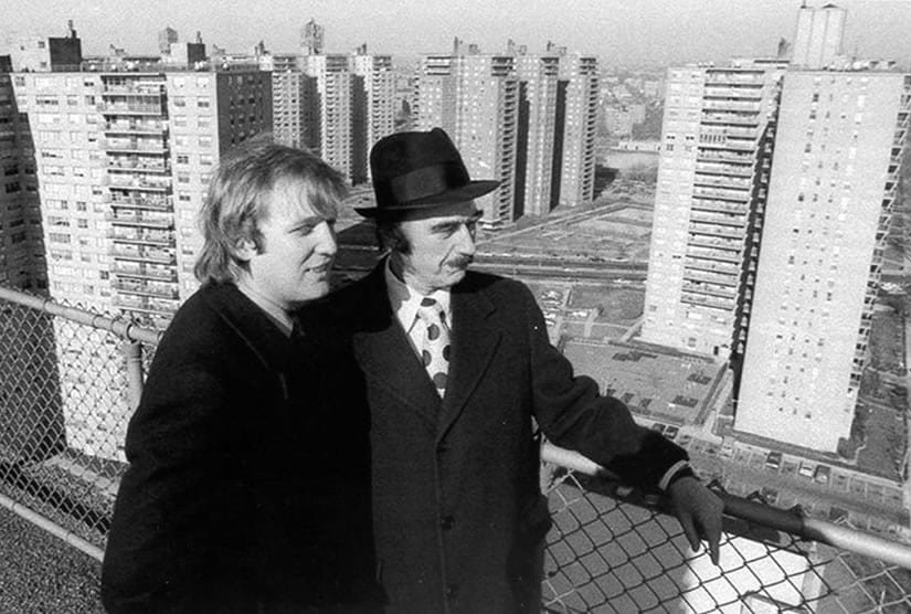 Donald Trump with his father Fred Trump
