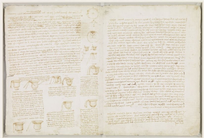 Leonardo da Vinci Page of Codex Leicester