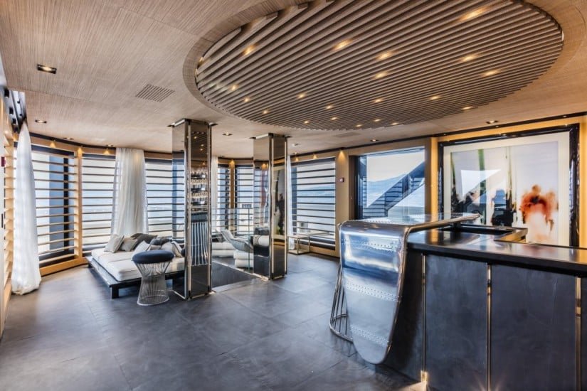 Luxury Suerte Superyacht Living Area