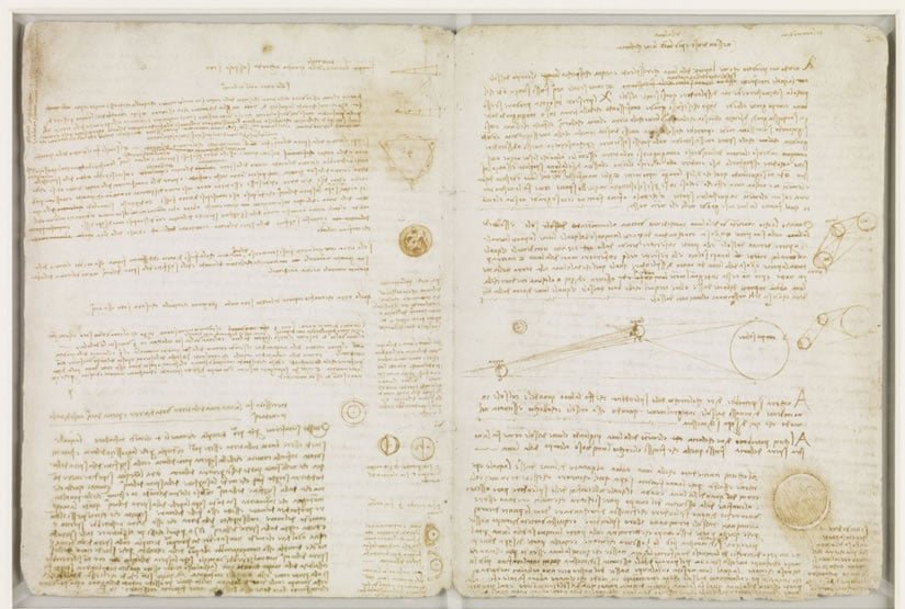 Page of Codex Leicester Leonardo da Vinci