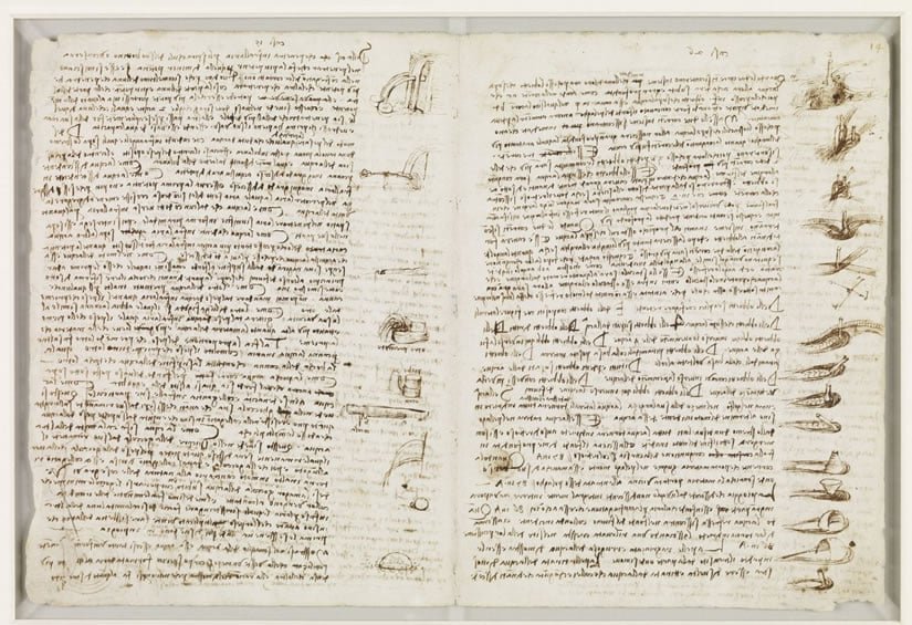 Page of Codex Leicester