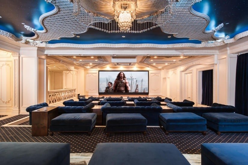 Palazzo di Amore in Beverly Hills Home Theater