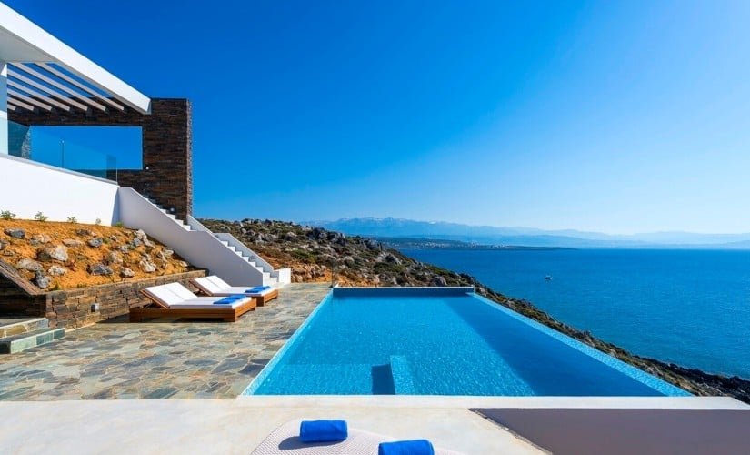 Infinity Pool, Villa Kyma in Greece
