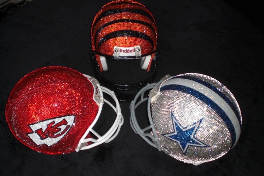 Quinn Gregory Swarovski NFL Helmets