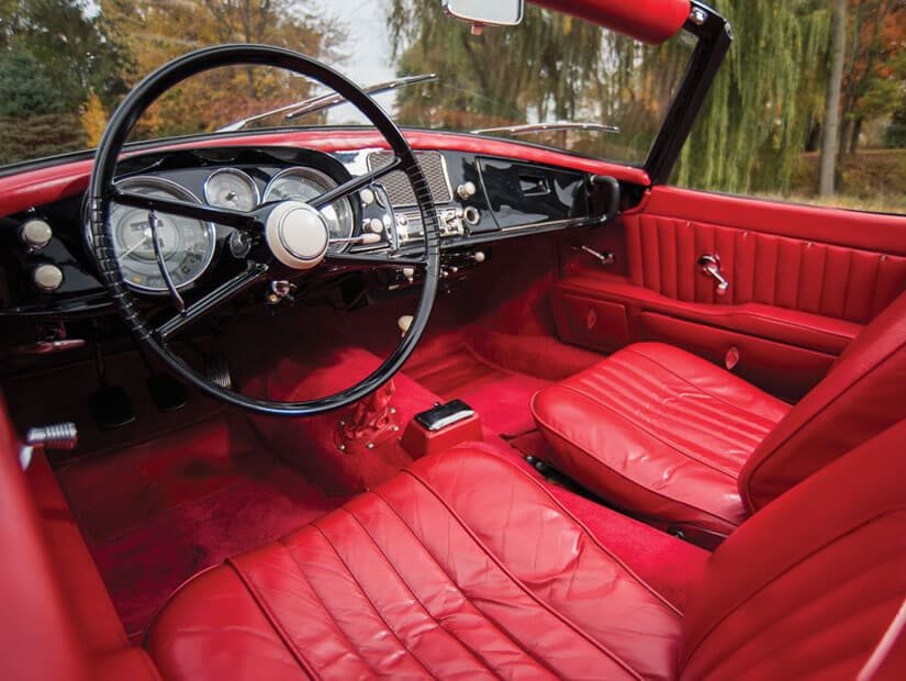 Red Interior, 1959 BMW 507 Roadster Series II