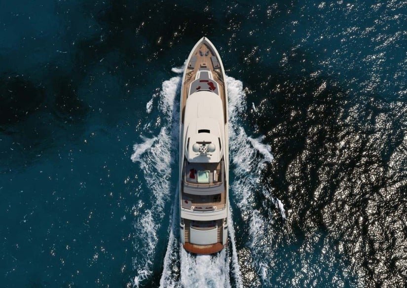 Super Yacht Serenity Top View