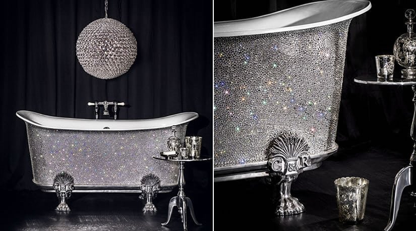 Swarovski bathtub - Custom Crystal Bathtub by Catchpole & Rye