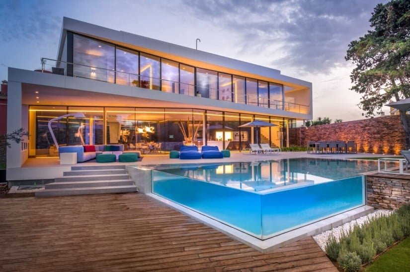 Swimming Pool, Luxury Cool Blue Villa in Spain