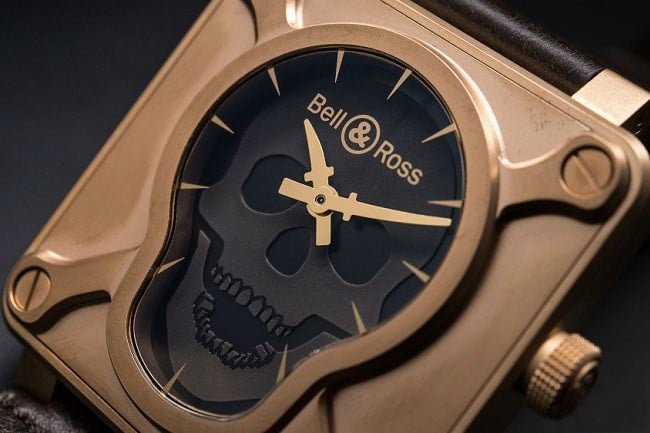 Bell & Ross BR 01 Skull Bronze Watch 5