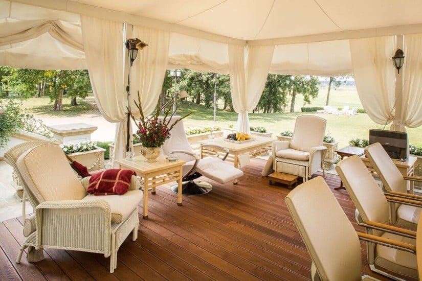 Outdoor Lounge Area, Sowiniec Polo Club & Manor, Poland