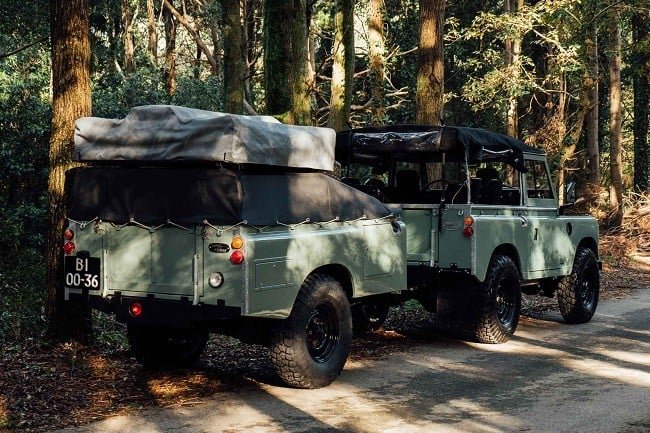 1982 Land Rover Series 3 + Camping Trailer 1