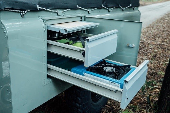 1982 Land Rover Series 3 + Camping Trailer 12