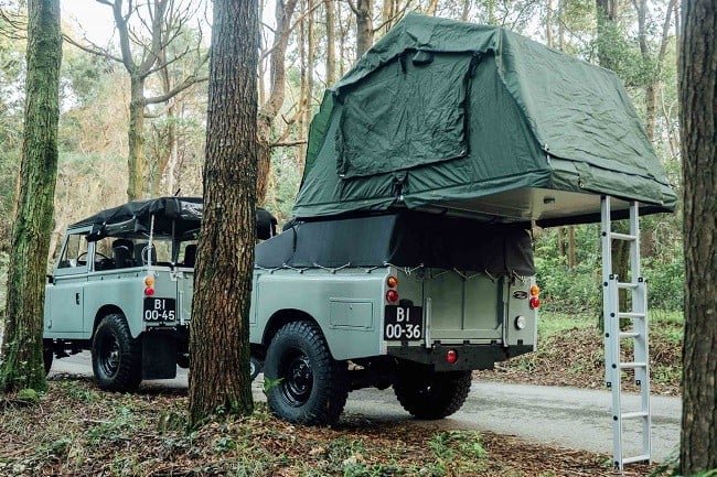 1982 Land Rover Series 3 + Camping Trailer 17