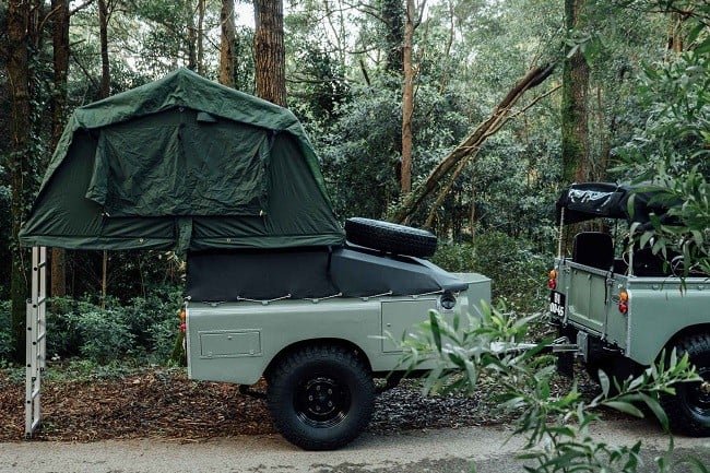 1982 Land Rover Series 3 + Camping Trailer 8