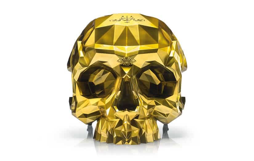 24-Karat Gold Skull Armchair by Harow