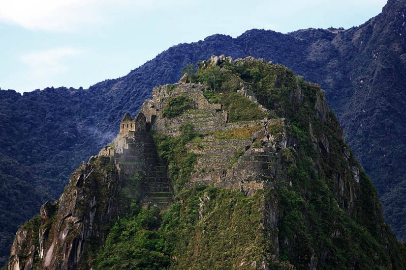 Huayna Picchu as seen from Machu Picchu