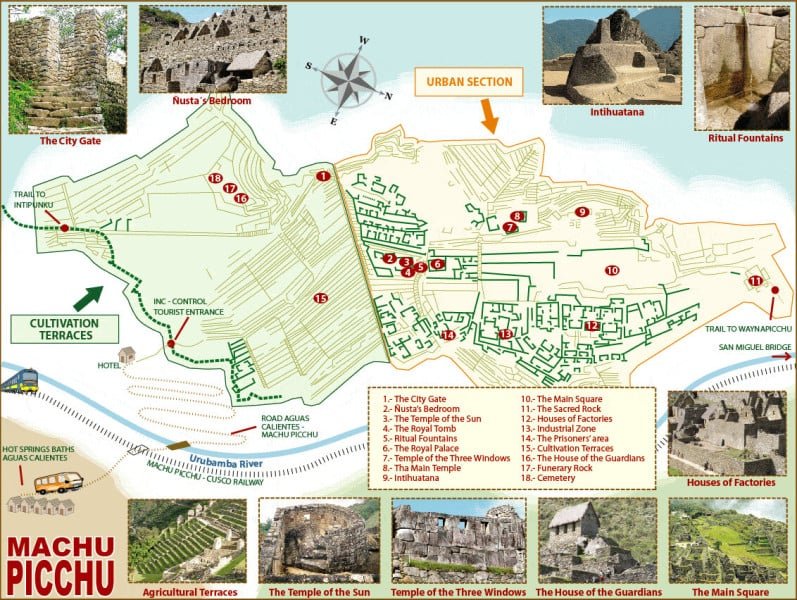 Machu Picchu sanctuary map