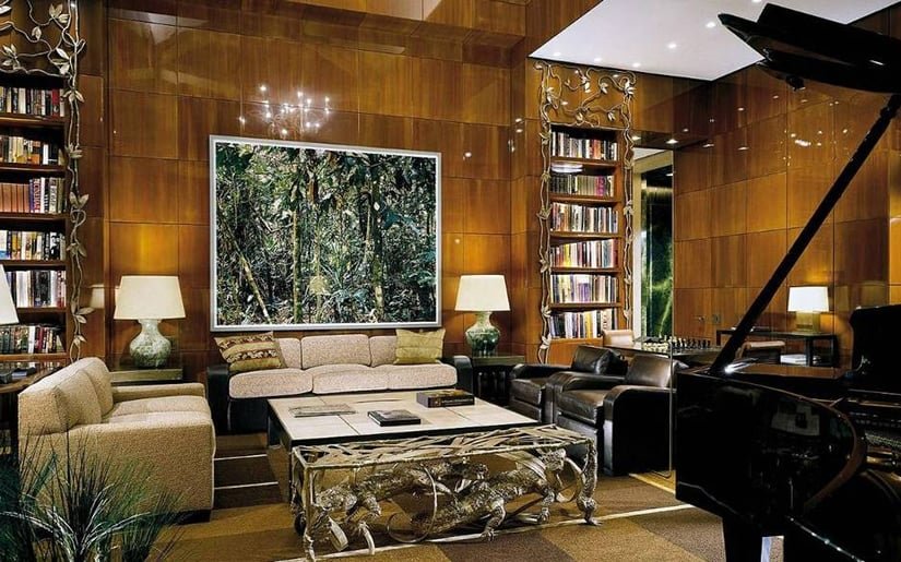 Ty Warner Penthouse library - Four Seasons