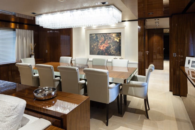 Only One Superyacht, Dining Area