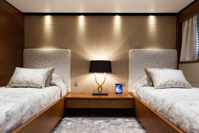 Twin Cabin, Only One Superyacht by Baglietto