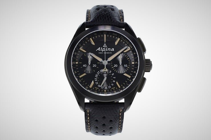 Alpiner 4 Black Flyback Manufacture Chronograph 3