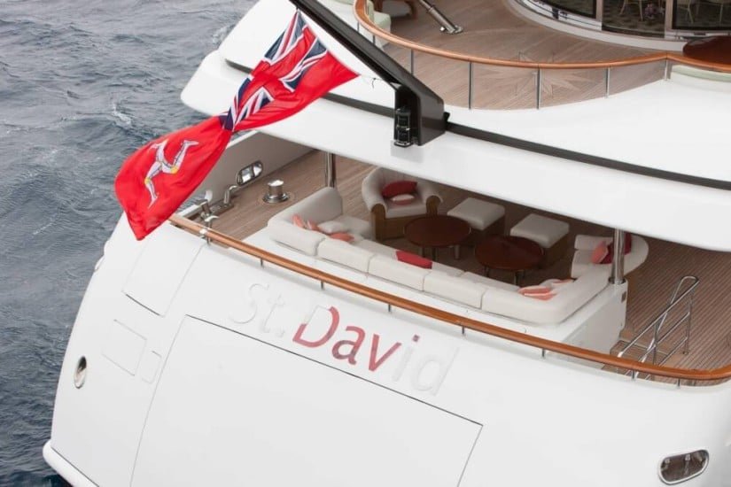 St. David Superyacht by Benetti, Back View