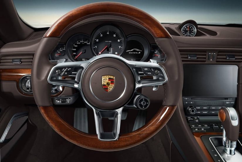 Wood Interior, Porsche Exclussive 911 Carrera 4 Cabriolet