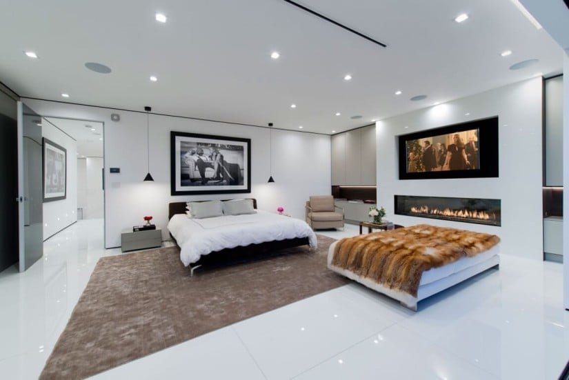 Hollywood Hills Residence, Bedroom Design