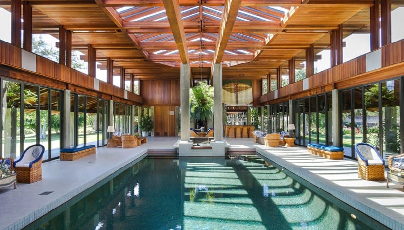 Interior Pool, Del Dios Ranch Estate in California