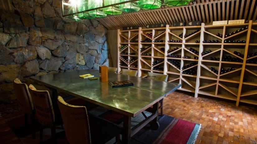 Uman Lodge Luxury Resort in Patagonia, Wine Cellar