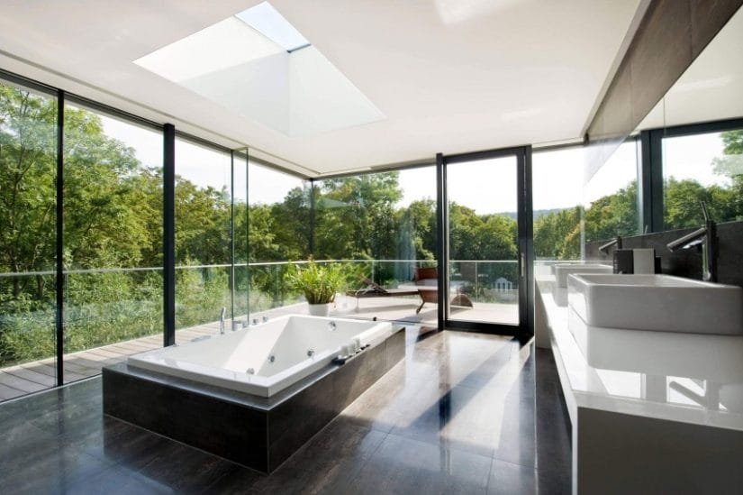 Bathroom, House by Wunschhaus Architektur