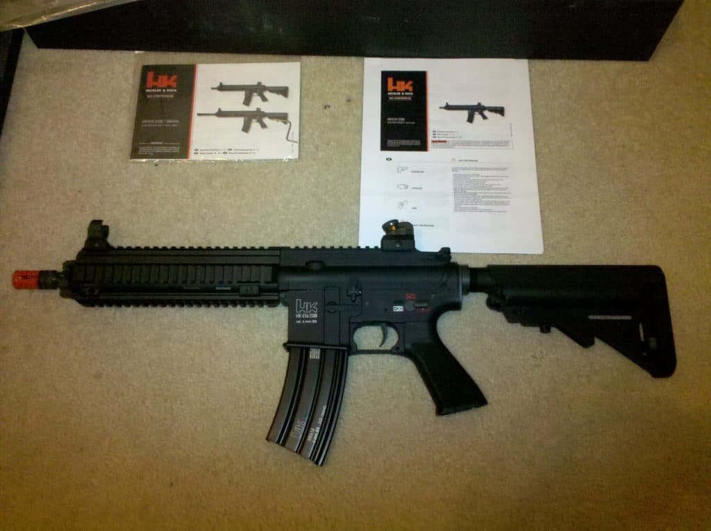 VFC HK416 Softair CQB Package Contents