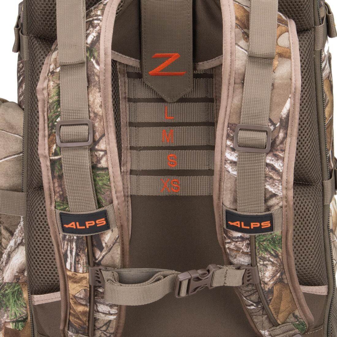 Best Bowhunting Backpack #6 - ALPS OutdoorZ Traverse EPS - Close Up of Torso Adjustment