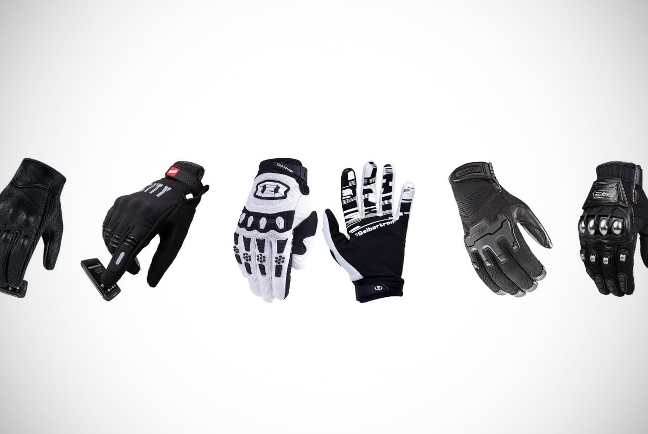 Men‘s Motorcycle Gloves Touch Screen Anti-Slip Anti-Collision Motorcycle Gloves 
