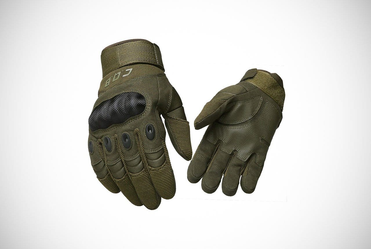 New Men Tactical Police Military Mechanic Strong Grip Texture Neoprene Gloves》XL 