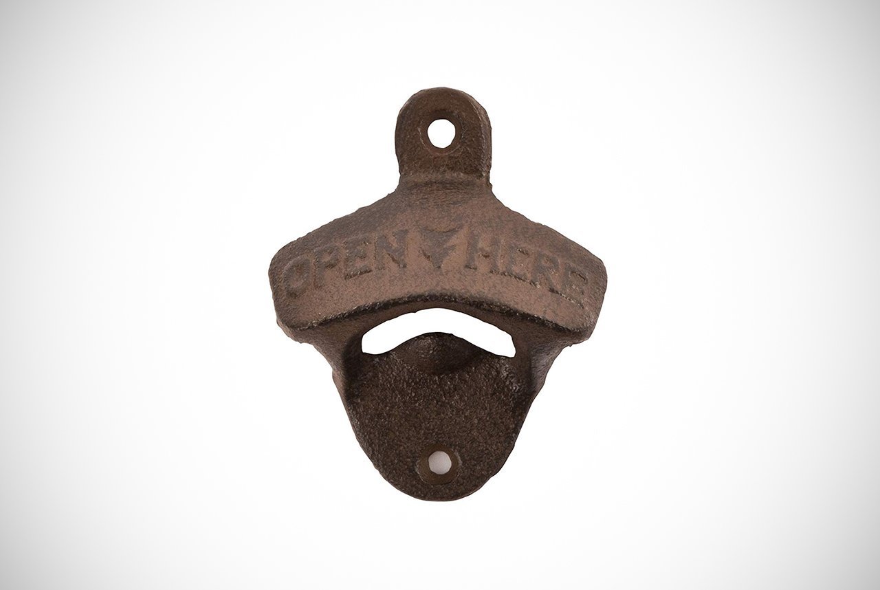 Cast Iron Bottle Opener/Wall Mounted/Heavy/Rustic/Antiqued/NEWCASTLE BROWN ALE 