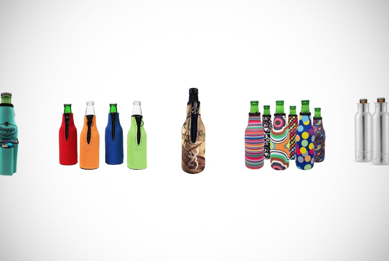 MODELO beer sleeve holder cans bottles pair of 2 