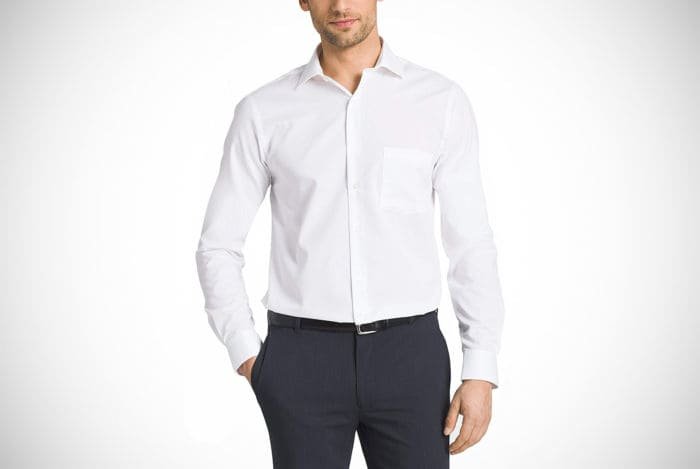 JC DISTRO Mens Regular-Fit Solid Color Short Sleeve Dress Shirts Big 