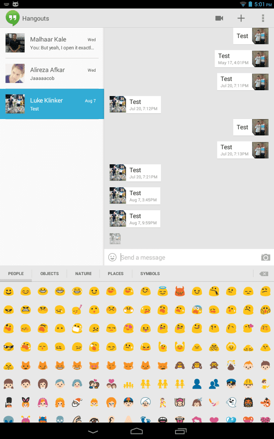 Sliding Emoji Keyboard