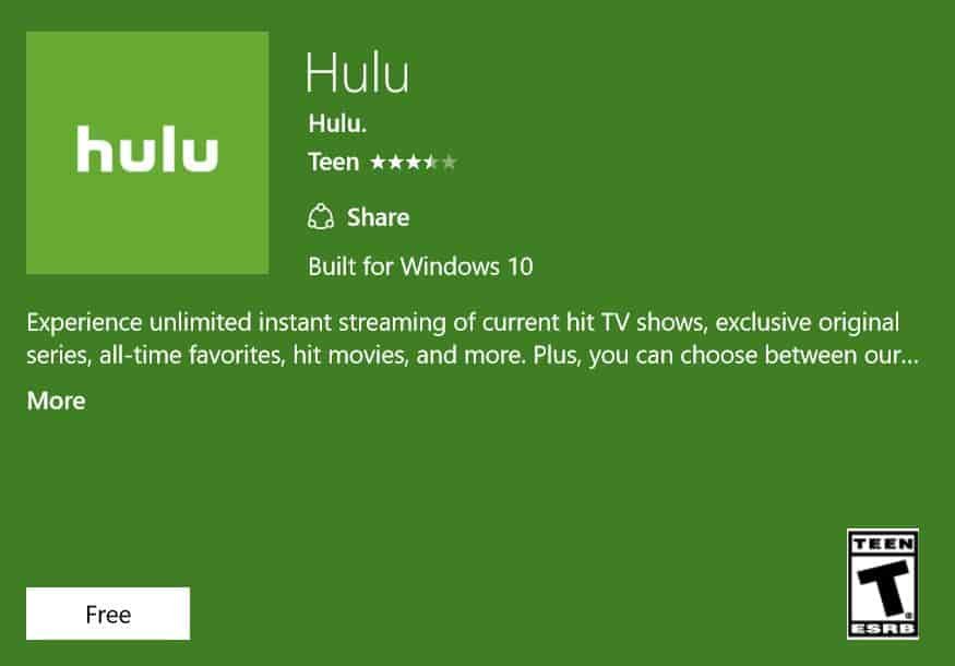 download hulu app for windows 10