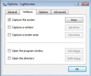 Lightscreen screen capture