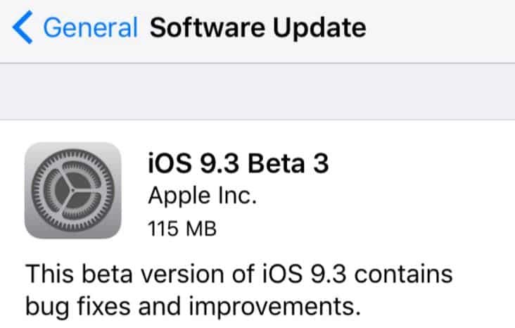 iOS 9.3: Beta 3 Released, What's New & What to Expect