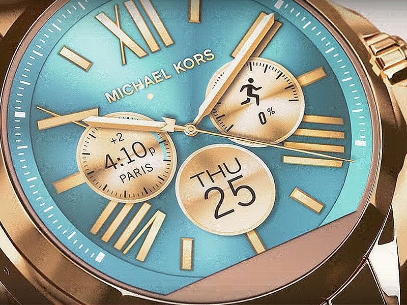 Michael Kors Hybrid Mens Reid Gold Stainless Steel Smartwatch  MKT4017   Watch Republic