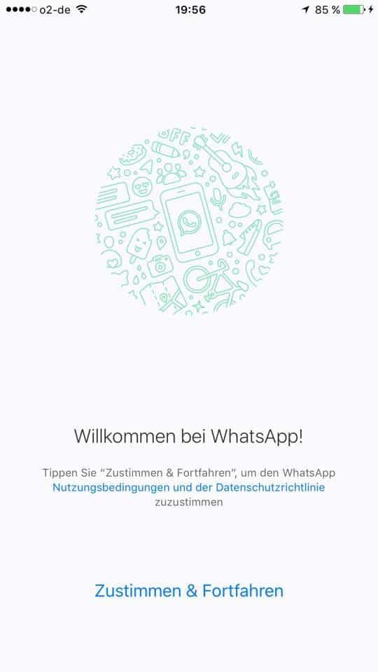 whatsapp new welcome screen